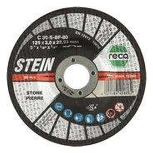 Reca Doorslijpschijf Steen 115x3 mm - kom (25 stuks) Reca Doorslijpschijf Steen 115x3 mm - kom (25 stuks)