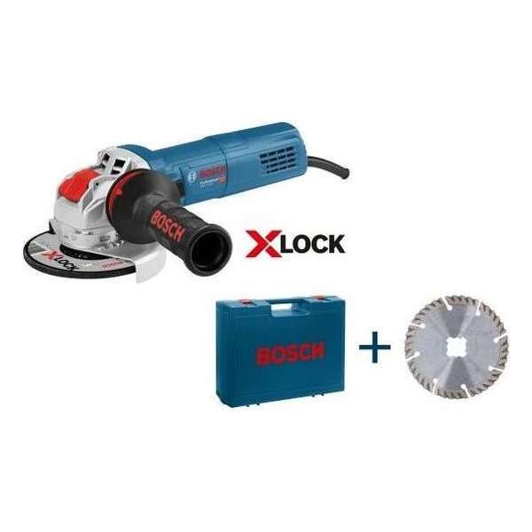 Bosch GWX 9-125 S X-LOCK Haakse slijper in koffer - 900W - 125mm - variabel Bosch GWX 9-125 S X-LOCK Haakse slijper in koffer - 900W - 125mm - variabel