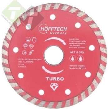 Diamantschijf, 125mm x 22.23mm, Slijpschijf, Hofftech