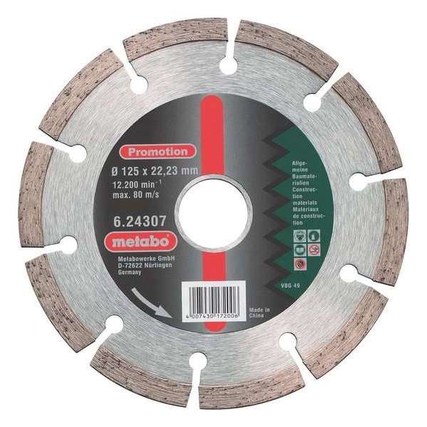 Metabo 624307000 Diamantdoorslijpschijf - 125 x 22,23mm - Beton Metabo 624307000 Diamantdoorslijpschijf - 125 x 22,23mm - Beton