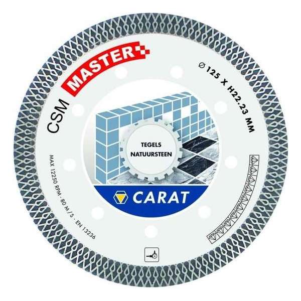 Carat CSMM125300 Diamantzaagblad voor droogzagen - 125x22,23x1mm - Tegels/Natuursteen Carat CSMM125300 Diamantzaagblad voor droogzagen - 125x22,23x1mm - Tegels/Natuursteen