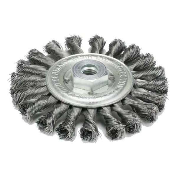 Getordeerde Rondborstel Staal, 125 mm, M14 Getordeerde Rondborstel Staal, 125 mm, M14