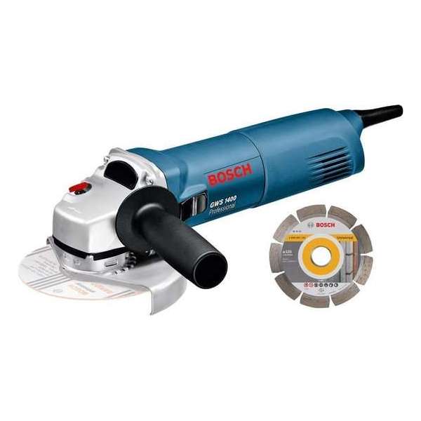 Bosch Professional GWS 1400 - Haakse slijper - 1400 W - 125 mm Bosch Professional GWS 1400 - Haakse slijper - 1400 W - 125 mm
