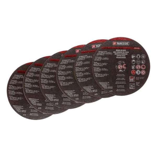 PARKSIDE Doorslijpschijven 125 mm 6 Stuks - Slijpschijven geschikt voor gangbare haakse slijpers PARKSIDE Doorslijpschijven 125 mm 6 Stuks - Slijpschijven geschikt voor gangbare haakse slijpers