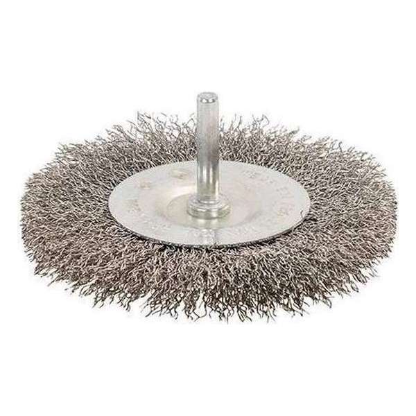Silverline Staalborstel wiel, roestvrijstaal 100 mm. Silverline Staalborstel wiel, roestvrijstaal 100 mm.