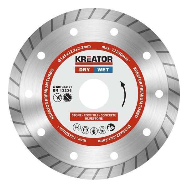 Kreator KRT083101 Diamantschijven set – Ø230MM – universeel Kreator KRT083101 Diamantschijven set – Ø230MM – universeel