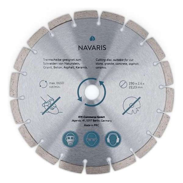 Diamant doorslijpschijf beton - 230 mm diamant, beton, steen, baksteen, keramische slijpschijf voor haakse slijper - zaagblad Diamant doorslijpschijf beton - 230 mm diamant, beton, steen, baksteen, keramische slijpschijf voor haakse slijper - zaagblad