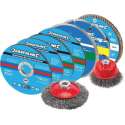 Silverline 633831 12 Delige snij- en slijpschijven set - 115mm