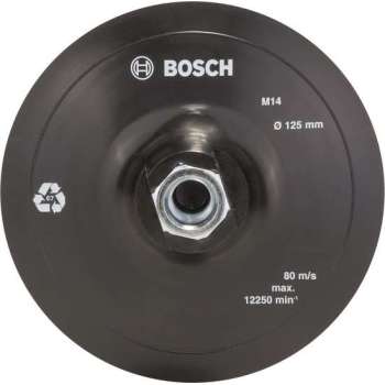 Bosch Rubber schuurschijf voor haakse slijpmachines, klithechtsysteem, 125 mm 125 mm