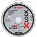 Bosch X-LOCK doorslijpschijf 10x125x1mm Stand. for Inox recht
