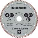 Einhell 4301175 Turbo Diamantdoorslijpschijf - 200 x 25,4 x 2,2mm - tegels