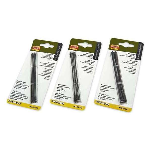 Proxxon - Zaagblad Fijn 12 St. (Pr28745) - modelbouwsets, hobbybouwspeelgoed voor kinderen, modelverf en accessoires Proxxon - Zaagblad Fijn 12 St. (Pr28745) - modelbouwsets, hobbybouwspeelgoed voor kinderen, modelverf en accessoires