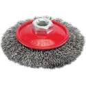 Silverline Staalborstel met gegolfd staaldraad 100 mm.