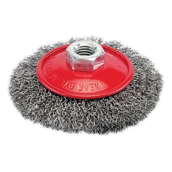 Silverline Staalborstel met gegolfd staaldraad 100 mm.
