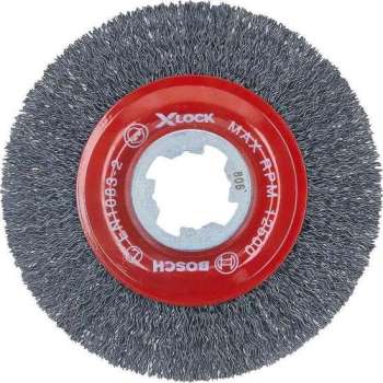 Bosch 2608620732 X-Lock Kegelborstel met gegolfde draad - Staal - 0,3 x 115mm