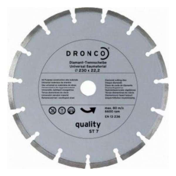 Dronco Diamantschijf 125mm universeel gesegmenteerd Quality ST7 4120485 Dronco Diamantschijf 125mm universeel gesegmenteerd Quality ST7 4120485