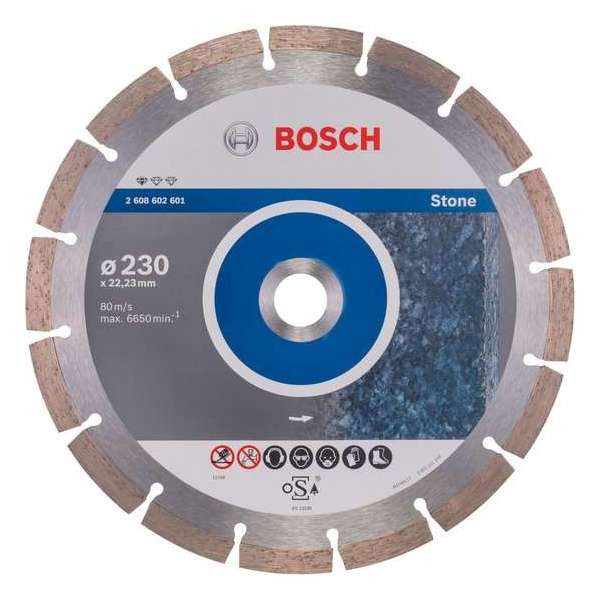 Bosch - Diamantdoorslijpschijf Standard for Stone 230 x 22,23 x 2,3 x 10 mm Bosch - Diamantdoorslijpschijf Standard for Stone 230 x 22,23 x 2,3 x 10 mm