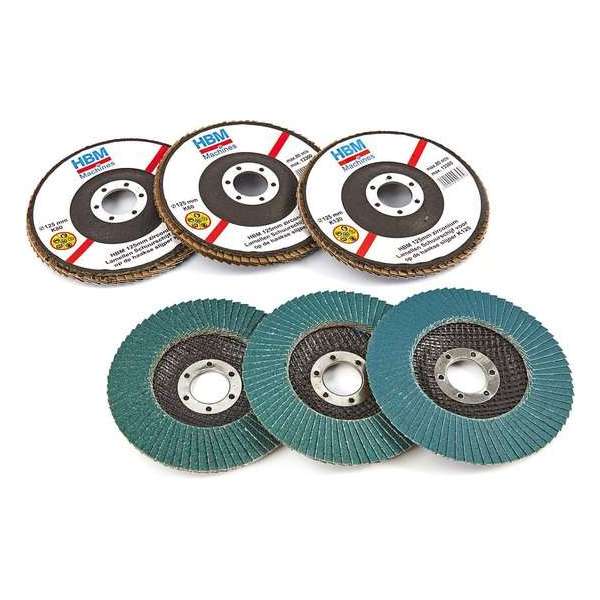 6 Stuks 125 mm Zirconium Lamellen Schuurschijven K40 voor op de haakse slijper 6 Stuks 125 mm Zirconium Lamellen Schuurschijven K40 voor op de haakse slijper