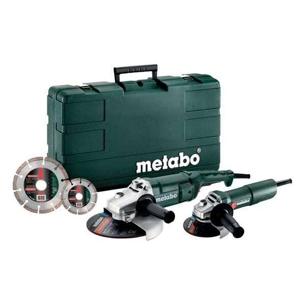 Metabo WE 2200-230 + W 750-125 685172510 Haakse slijper Incl. koffer Metabo WE 2200-230 + W 750-125 685172510 Haakse slijper Incl. koffer