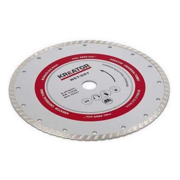 Kreator KRT083061 Diamantschijf turbo Kreator KRT083061 Diamantschijf turbo