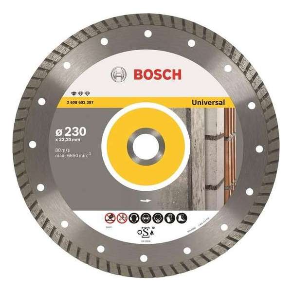 Bosch - Diamantdoorslijpschijf Standard for Universal Turbo 125 x 22,23 x 2 x 10 mm Bosch - Diamantdoorslijpschijf Standard for Universal Turbo 125 x 22,23 x 2 x 10 mm