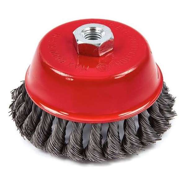 3 Stuks 100 mm Komborstel - Staalborstel voor de Haakse Slijper met Getordeerd draad 3 Stuks 100 mm Komborstel - Staalborstel voor de Haakse Slijper met Getordeerd draad