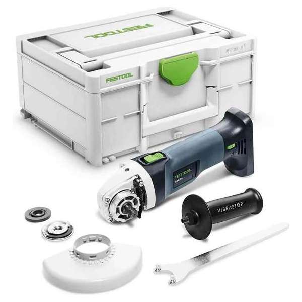 Festool AGC 18-125 EB-Basic-Promo 2021 18V Li-Ion accu haakse slijper set (1x 5,2Ah) in systainer - 125mm Festool AGC 18-125 EB-Basic-Promo 2021 18V Li-Ion accu haakse slijper set (1x 5,2Ah) in systainer - 125mm