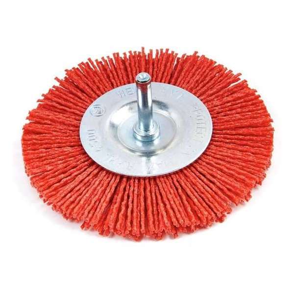 HBM 100 mm Nylon Borstel, Schuurborstel met 6 mm. Opname HBM 100 mm Nylon Borstel, Schuurborstel met 6 mm. Opname