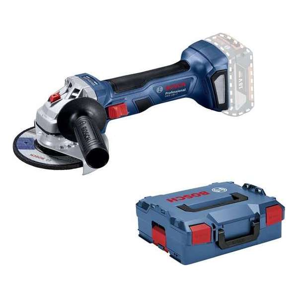 Bosch GWS 18V-7 115 mm L-BOXX accu-haakse slijpmachine Bosch GWS 18V-7 115 mm L-BOXX accu-haakse slijpmachine