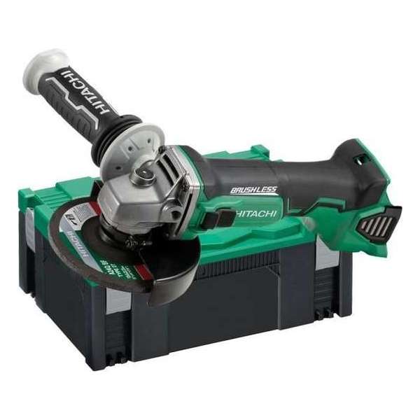 Hitachi G18DBBVL(W2) 18V Li-Ion accu haakse slijper body in HSC - 125 x 22,23mm - Koolborstelloos Hitachi G18DBBVL(W2) 18V Li-Ion accu haakse slijper body in HSC - 125 x 22,23mm - Koolborstelloos