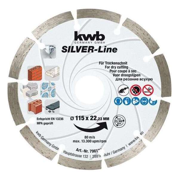 KWB Kraftixx Diamantschijf - 115 mm 7961-70 KWB Kraftixx Diamantschijf - 115 mm 7961-70