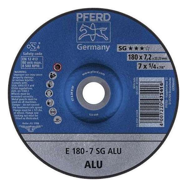 Slijpschijf voor aluminium A24 NSG, haaks gebogen 178-7,2mm Rüggeberg Slijpschijf voor aluminium A24 NSG, haaks gebogen 178-7,2mm Rüggeberg