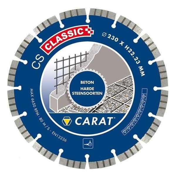 Carat CSC1509000 Diamantzaagblad voor droogzagen - 150 x 22,23mm - Beton Carat CSC1509000 Diamantzaagblad voor droogzagen - 150 x 22,23mm - Beton
