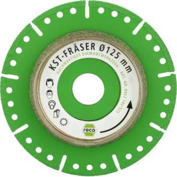 Reca Diamantschijf Diaflex KSt 125x22,2 mm snijden en afschuinen van kunststof buizen