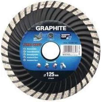 Graphite 57H634 Diamantschijf 125x22x6,0x2,6mm, Turbo Wave, MPA EN13236