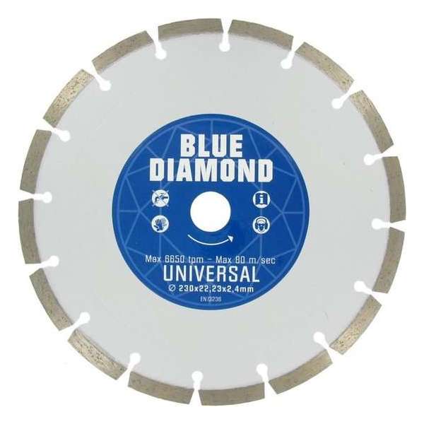 Carat BLUE DIAMOND diamantdroogzaag - 125x22mm - universeel Carat BLUE DIAMOND diamantdroogzaag - 125x22mm - universeel