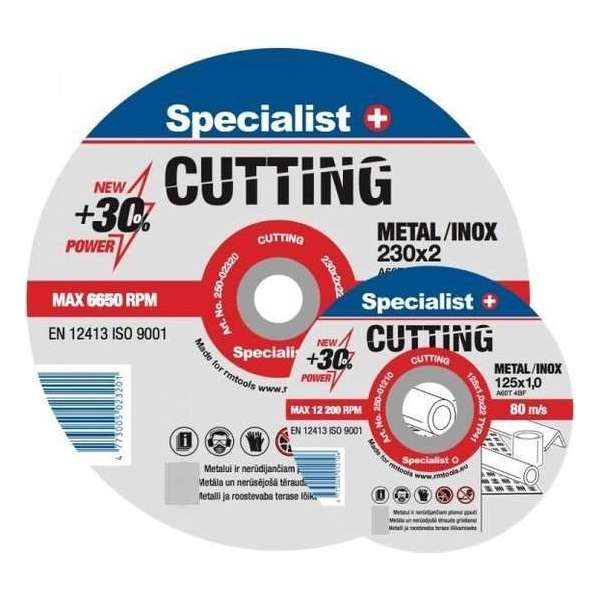 20 st x Doorslijpschijven Specialist+ staal / rvs. 125mm x 1,6mm 20 st x Doorslijpschijven Specialist+ staal / rvs. 125mm x 1,6mm