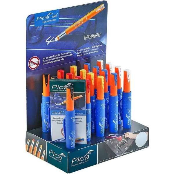 Pica Gel Marker in display per 20 stuks Pica Gel Marker in display per 20 stuks
