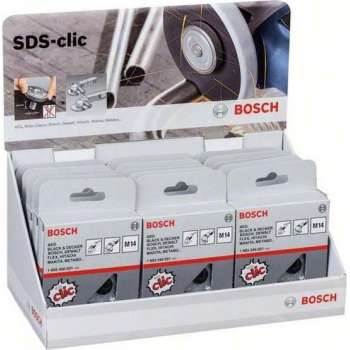 Bosch 2607019033 Display SDS-Clic snelspanmoer voor M14 Haakse slijper (15 stuks)