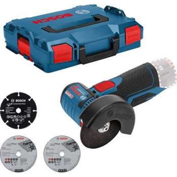 Bosch Professional GWS 12-76 V-EC Accu haakse slijper - 12 V - Zonder accu en lader - Met L-BOXX
