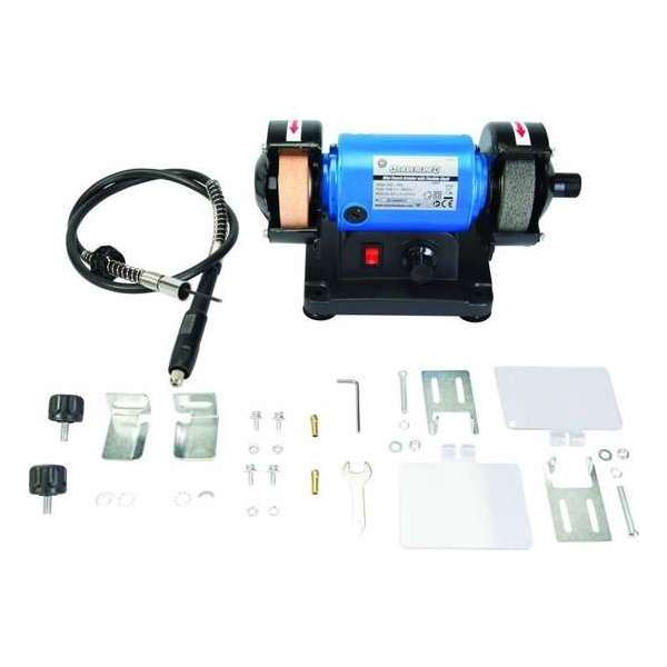 Silverline Tafelslijpmachine, 75 mm.