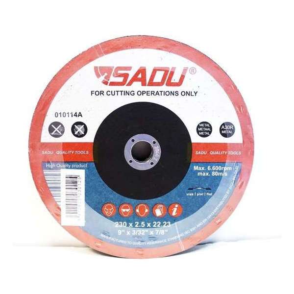 Snijschijf Sadu 125x2,5x22,23 A30R metaal vlak per 25 Snijschijf Sadu 125x2,5x22,23 A30R metaal vlak per 25