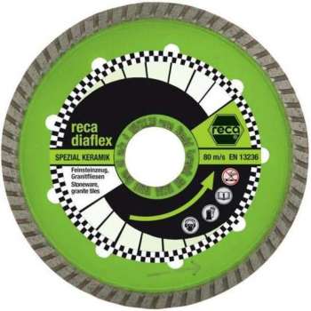 Reca Diamantschijf Spezial Keramik 125x22,2 mm voor keramiek en harde steensoorten