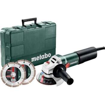Metabo WEQ 1400-125 Kleine Haakse slijper incl. diamantzaagblad in koffer - 1400W - 125mm