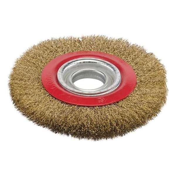 Silverline 224516 Verkoperde stalen draadwiel - 150 x 20 x 25,40mm Silverline 224516 Verkoperde stalen draadwiel - 150 x 20 x 25,40mm