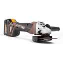 KEYANG - Keyang accu haakse slijper 125 mm. 18V set (2x 5.0Ah accu) in koffer - 18V /8500RPM - BRUSHLESS - 2.4 KG