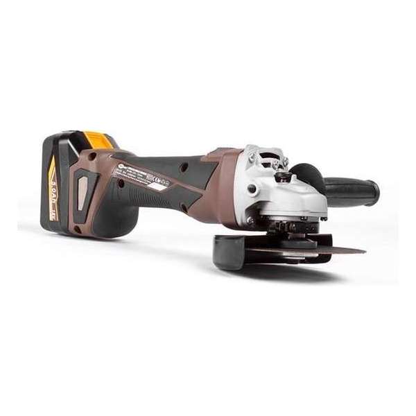 KEYANG - Keyang accu haakse slijper 125 mm. 18V set (2x 5.0Ah accu) in koffer - 18V /8500RPM - BRUSHLESS - 2.4 KG KEYANG - Keyang accu haakse slijper 125 mm. 18V set (2x 5.0Ah accu) in koffer - 18V /8500RPM - BRUSHLESS - 2.4 KG