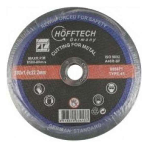 Höfftech doorslijpschijf metaal 115x1.0x22.2 mm Höfftech doorslijpschijf metaal 115x1.0x22.2 mm