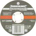 Silverline Steen Snijschijf - Doorslijpschijf - Plat - 115 x 3 x 22,23 mm.