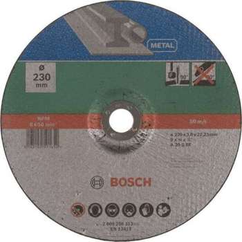 Bosch slijpschijf - Voor metaal - 230 x 3 mm - gebogen